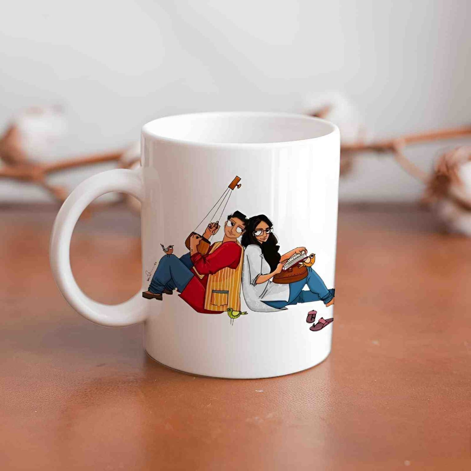 Loving Couple Printed Coffee Mug - Default