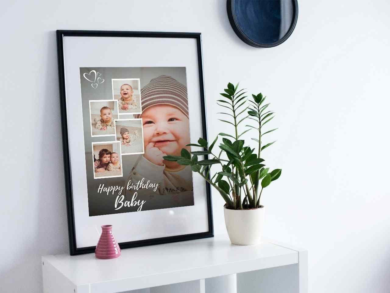 Birthday Special Printed Metal Sheet Photo Frame - Default