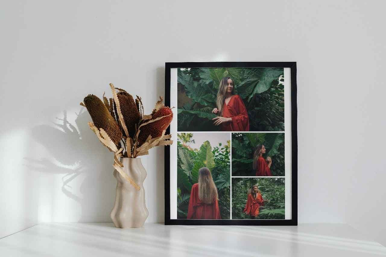 Personalised Collage Printed Metal Sheet Photo Frame - Default