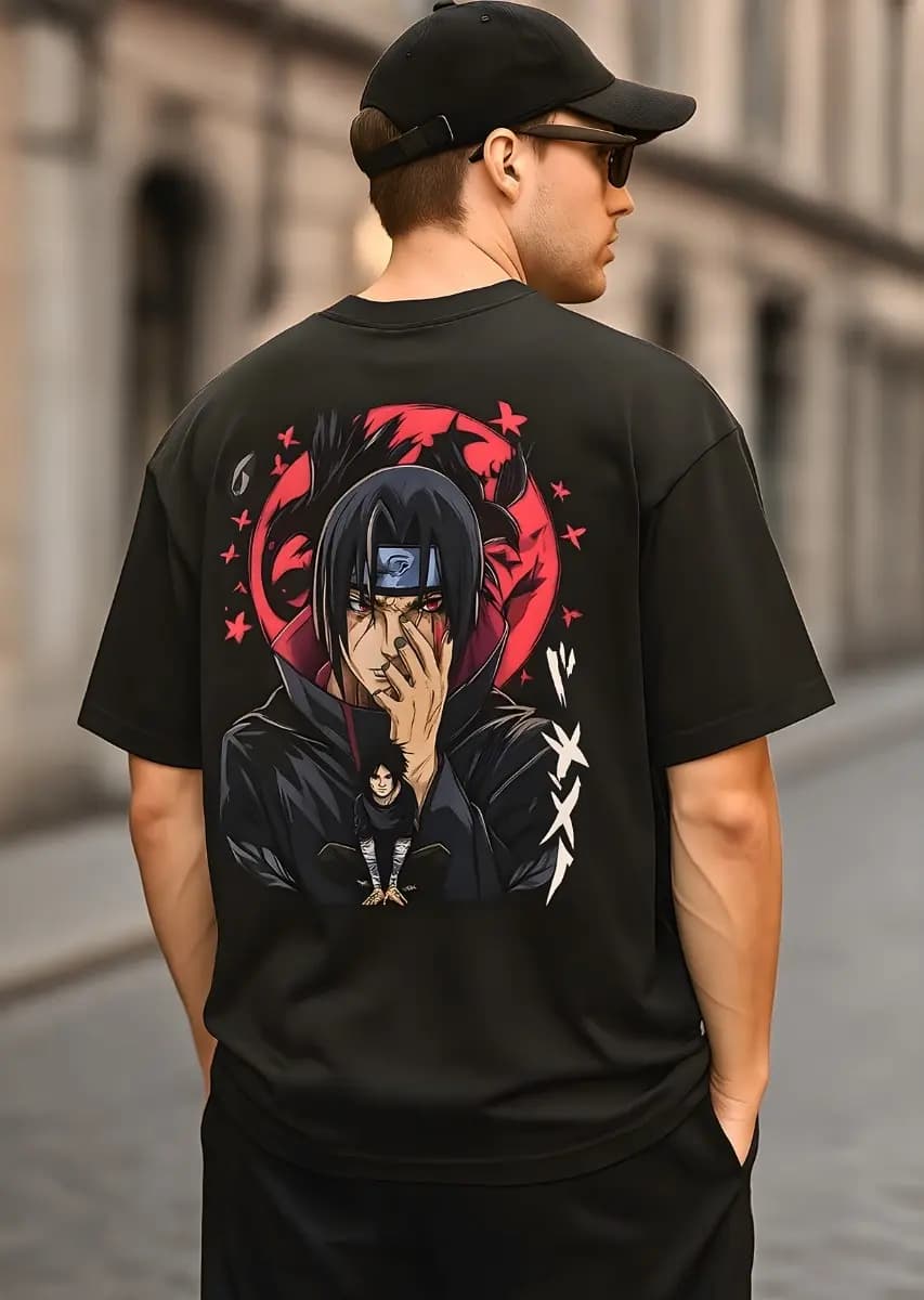 Itachi Uchiha oversized T-shirt — Unisex