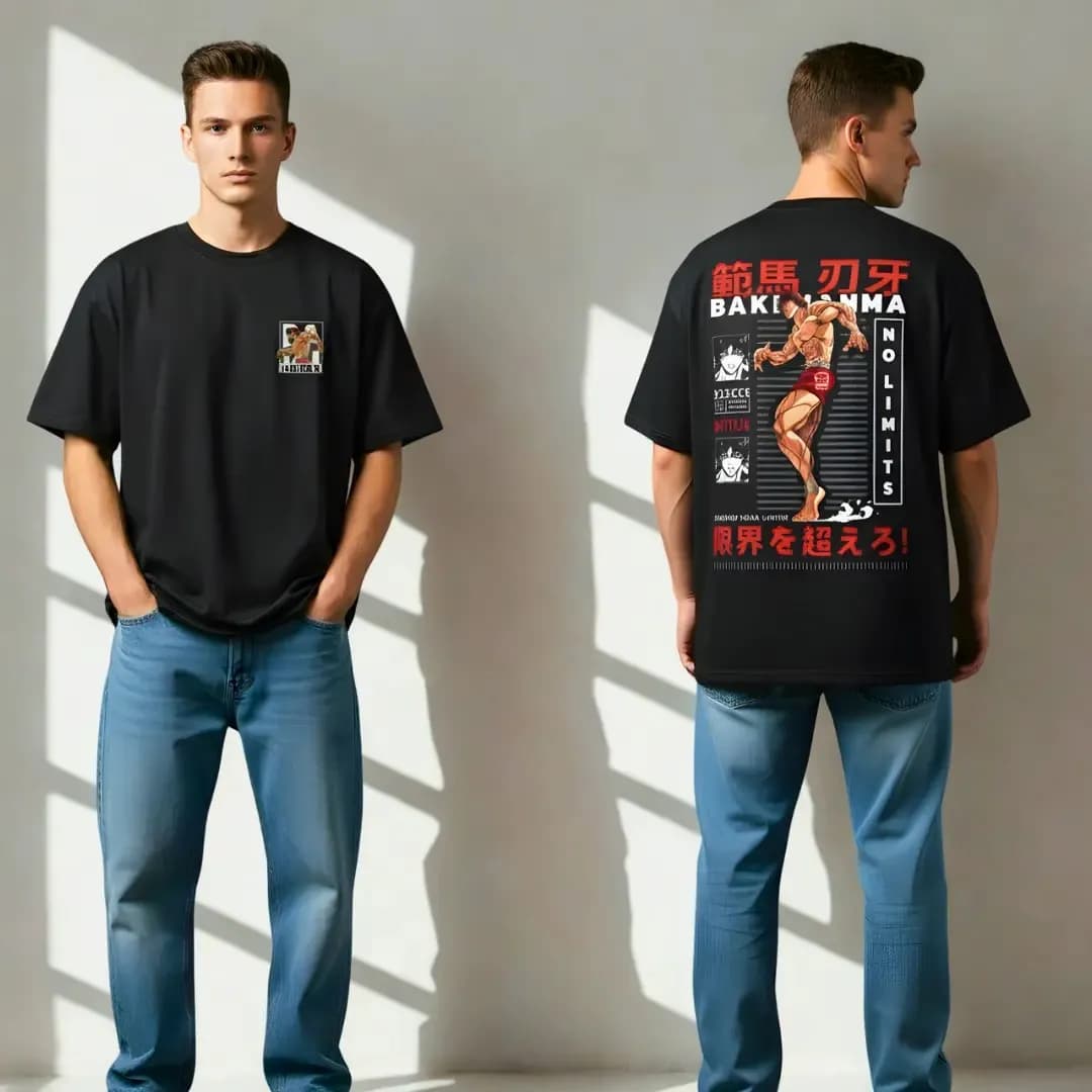 Baki Hanma oversized T-shirt — Unisex