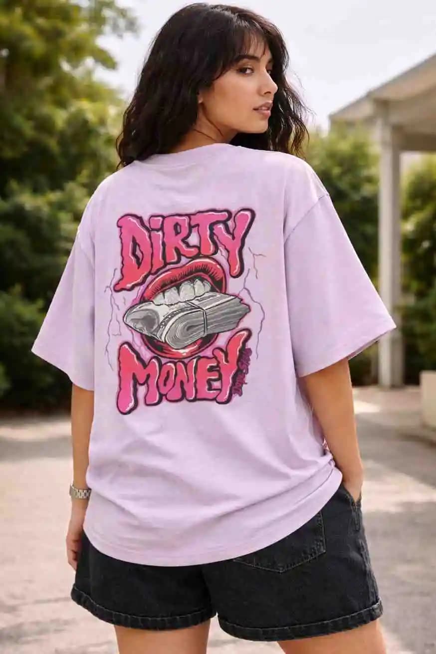 Oversized T-shirt | Dirty Money — Unisex