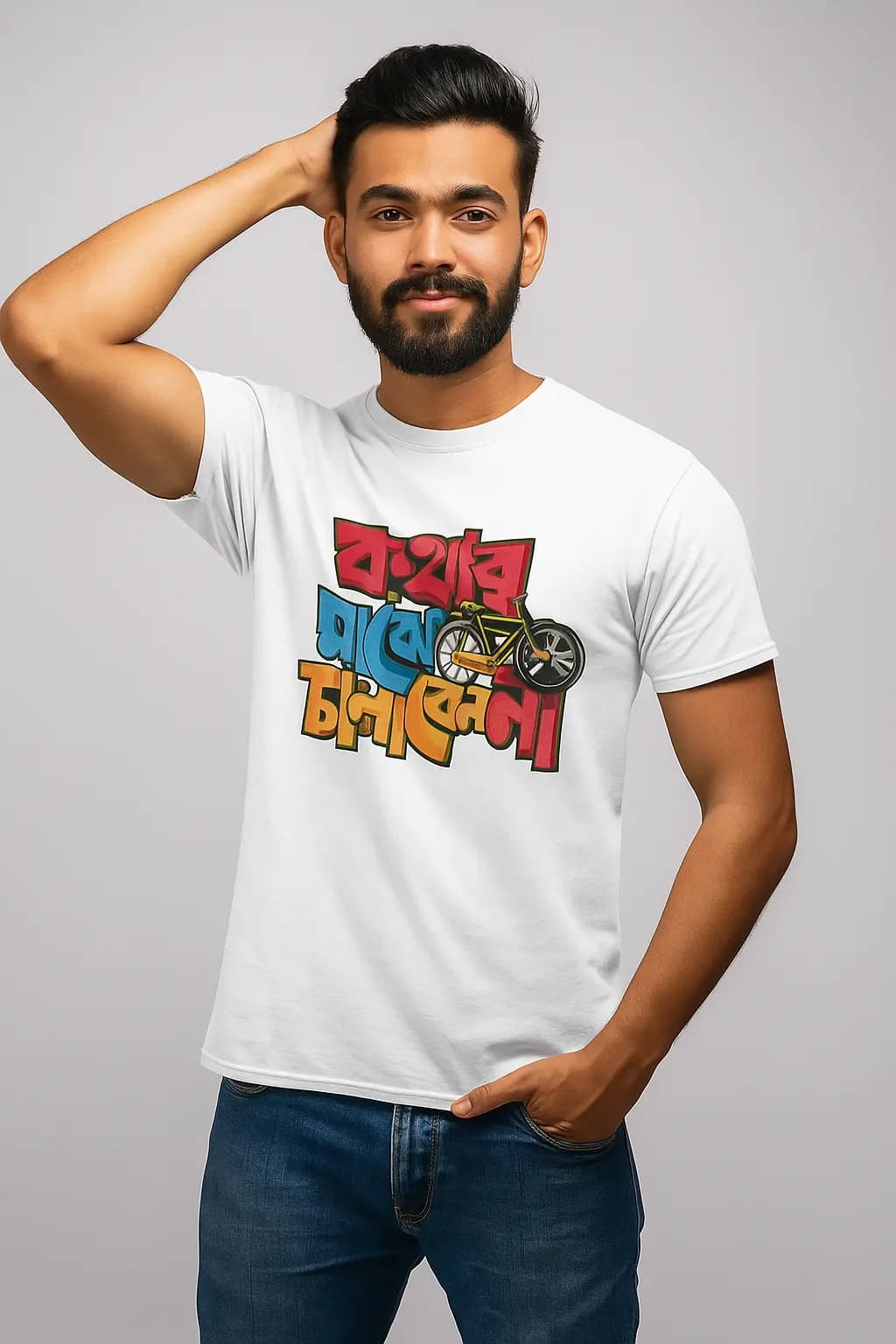 Best Bengali printed t-shirts | kothar majhe chalaben naa — Unisex