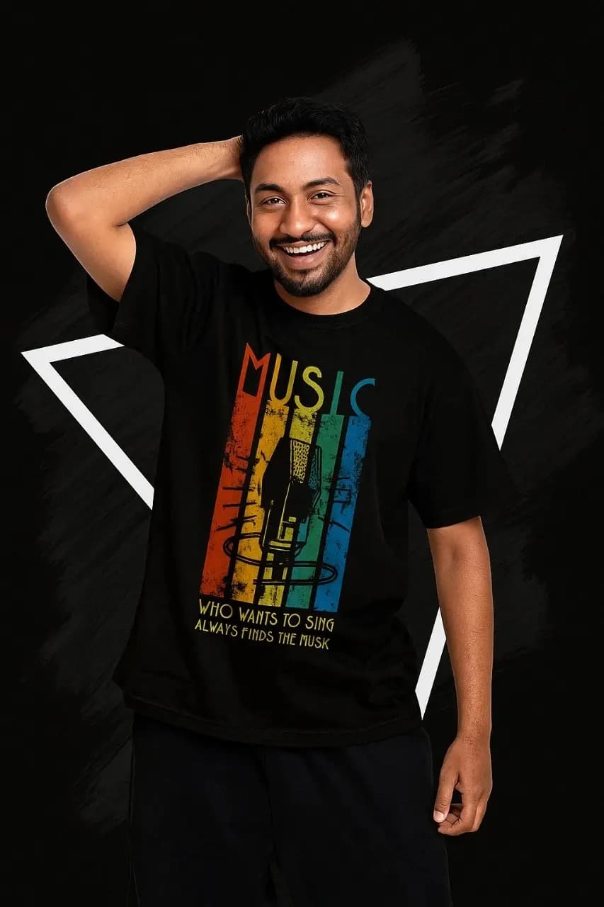Printed T-shirt | MUSIC — Unisex