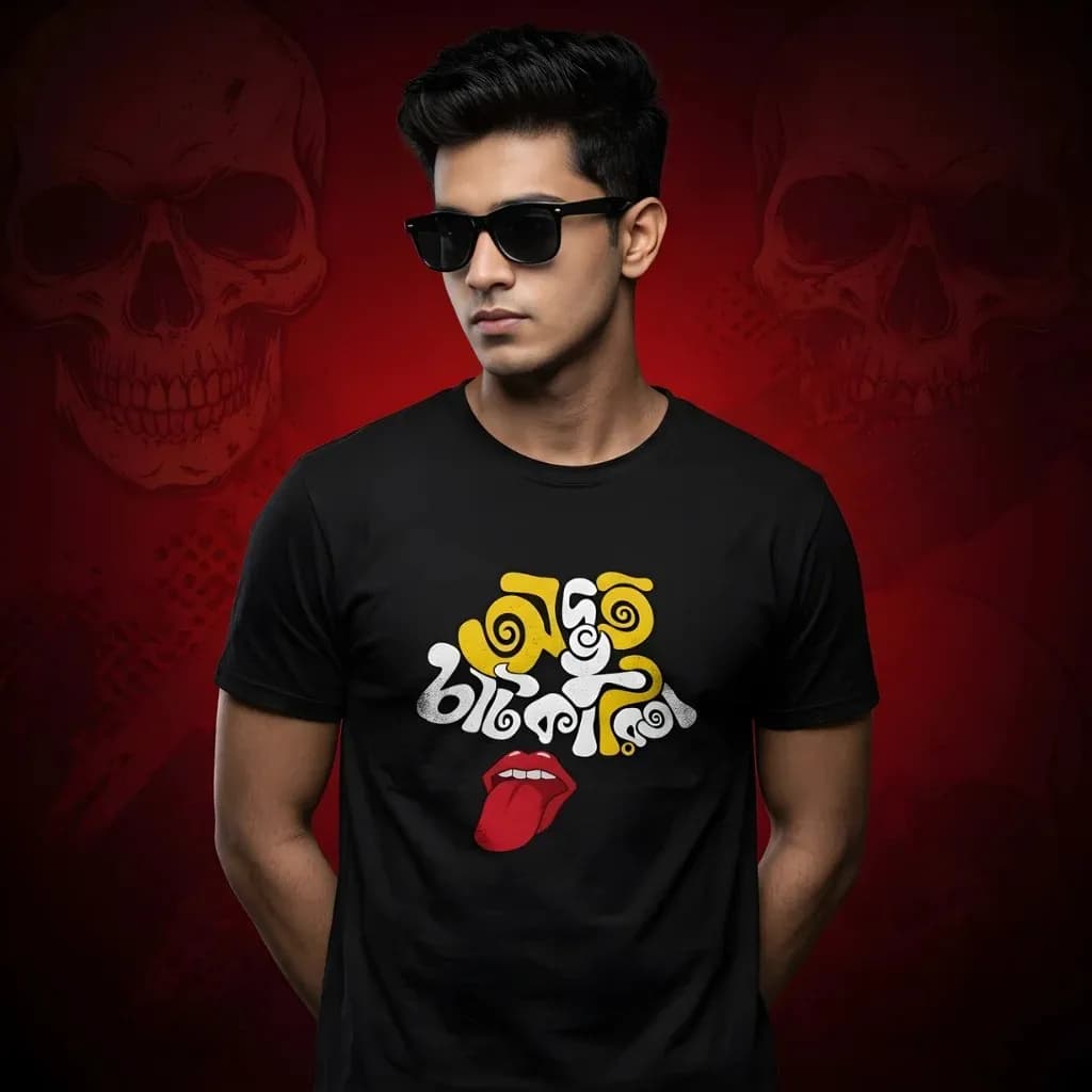 Adhbhut Chaatukaarita | Bengali Typography Printed T-shirt — Unisex